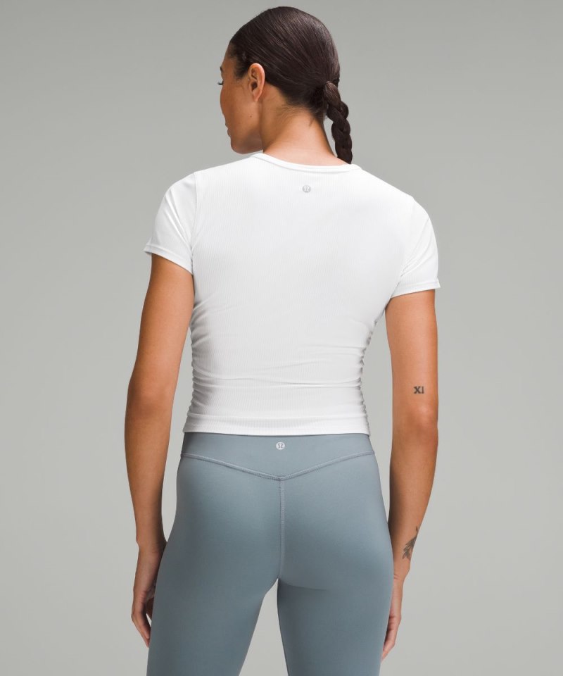 Lululemon All It Takes Ribbed Nulu T-Shirt White Online Outlet Sale