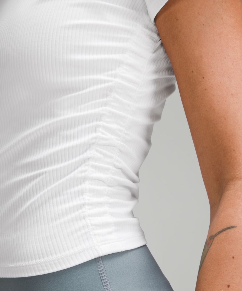 Lululemon All It Takes Ribbed Nulu T-Shirt White Online Outlet Sale