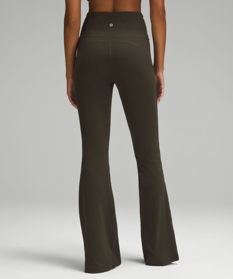 Lululemon Groove Super-High-Rise Nulu Flared Pant *Regular Dark Olive Online Outlet Sale