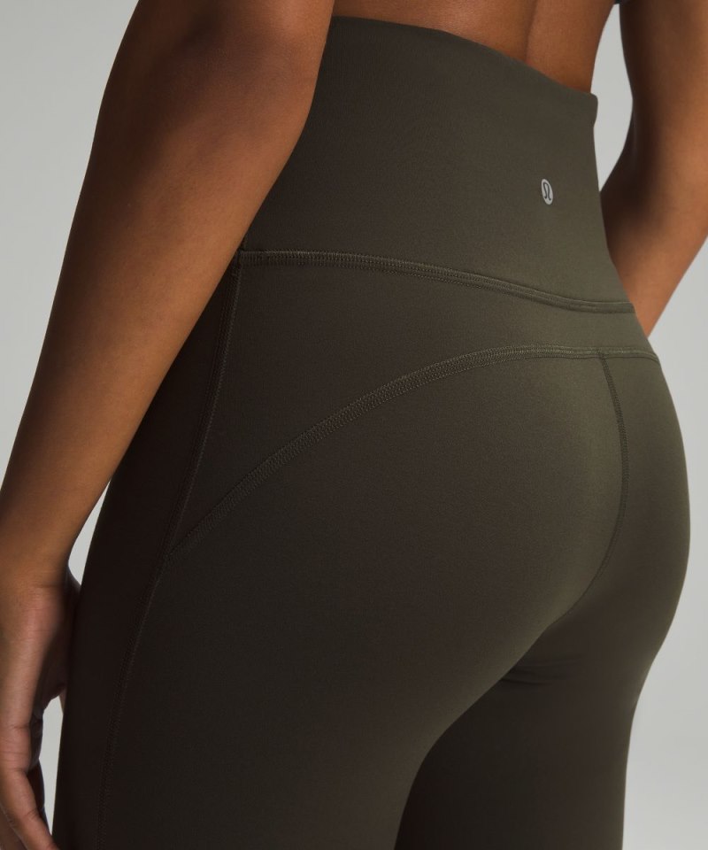 Lululemon Groove Super-High-Rise Nulu Flared Pant *Regular Dark Olive Online Outlet Sale