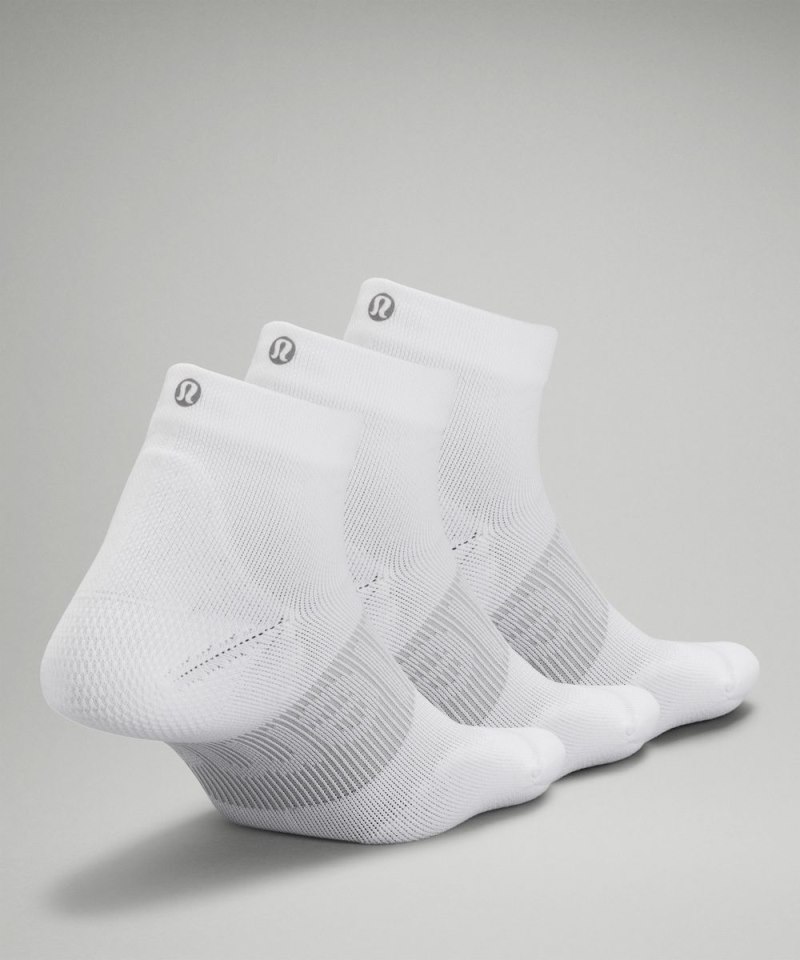 Lululemon Women's Power Stride Ankle Socks *3 Pack White Online Outlet Sale