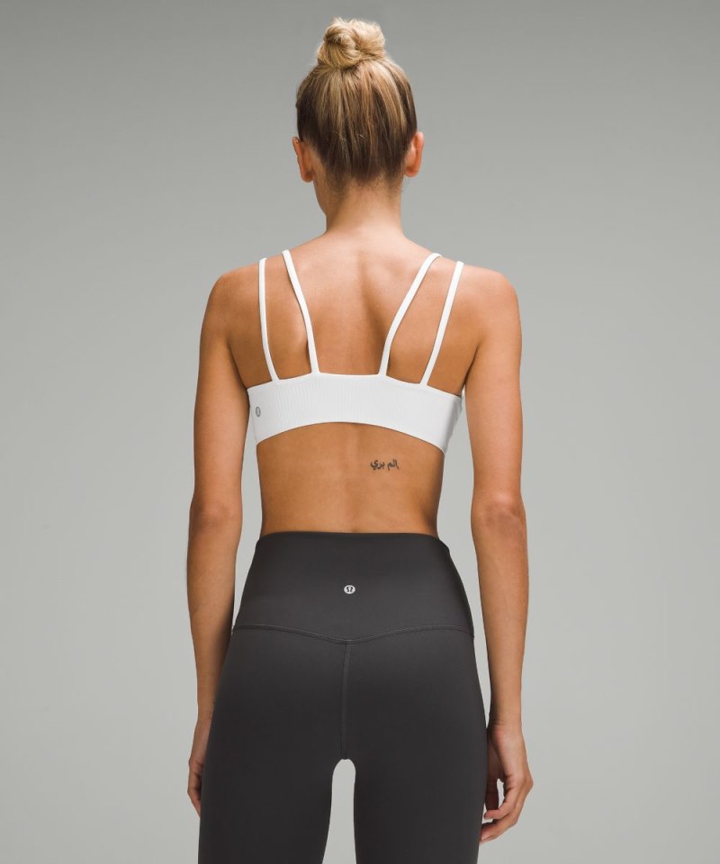 Lululemon Like a Cloud Ribbed Bra *Light Support, B / C Cup White Online Outlet Sale