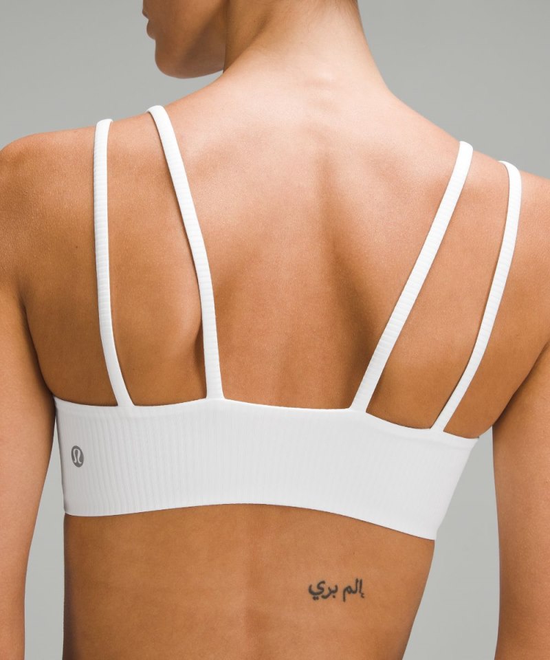 Lululemon Like a Cloud Ribbed Bra *Light Support, B / C Cup White Online Outlet Sale