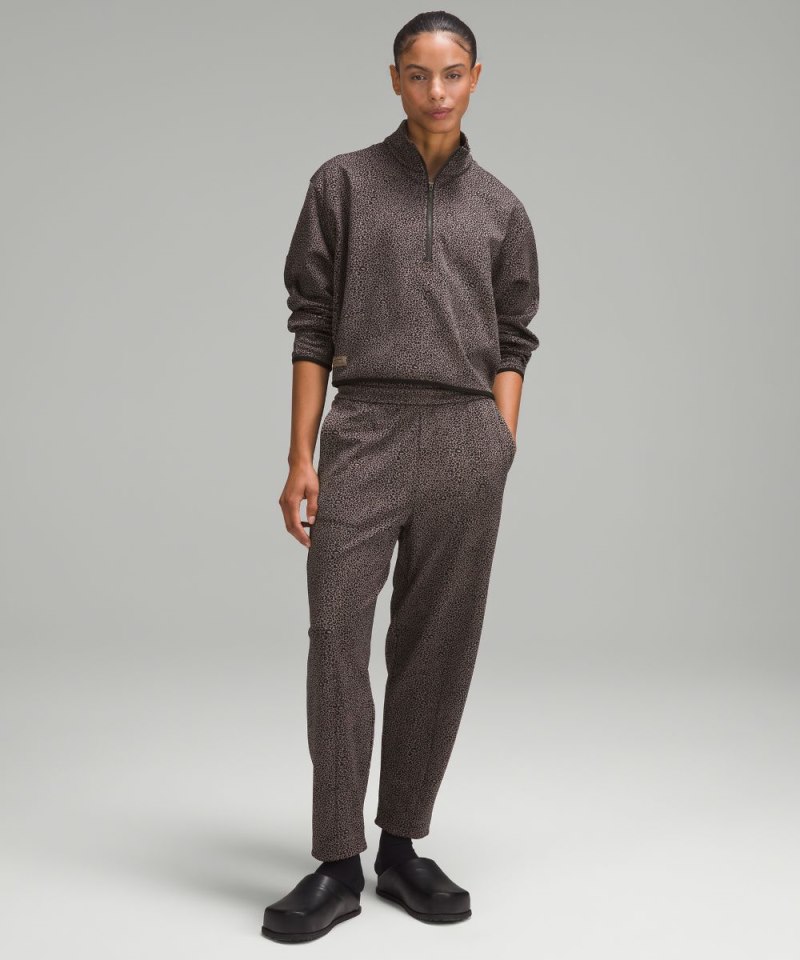 Lululemon lululemon lab Double-Knit Jacquard Half Zip Leopardo Mini Jacquard Lunar Rock Black Online Outlet Sale