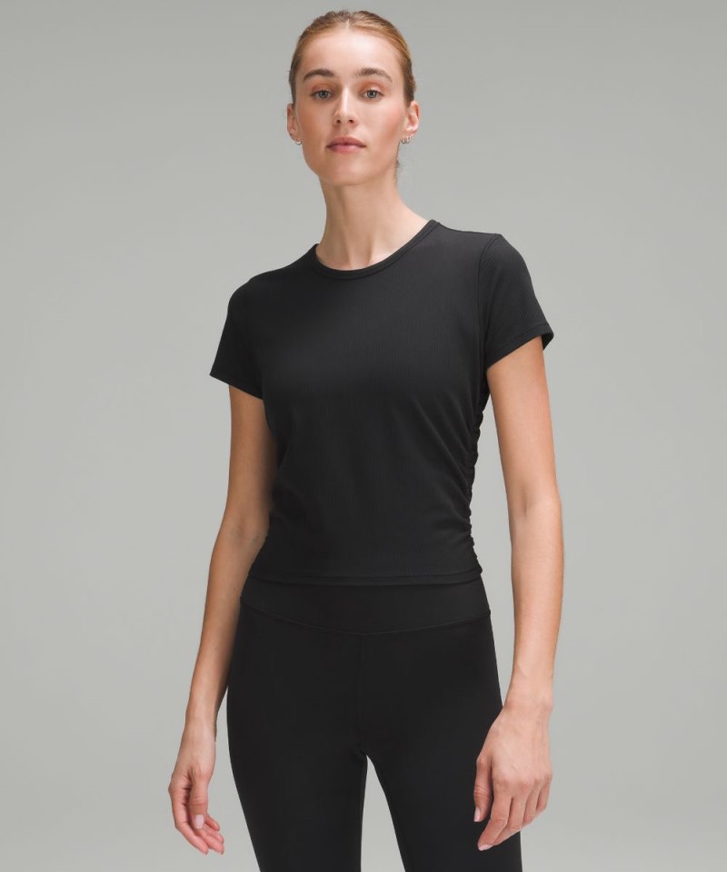 Lululemon All It Takes Ribbed Nulu T-Shirt Black Online Outlet Sale