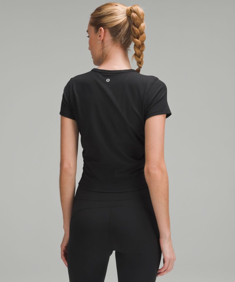 Lululemon All It Takes Ribbed Nulu T-Shirt Black Online Outlet Sale