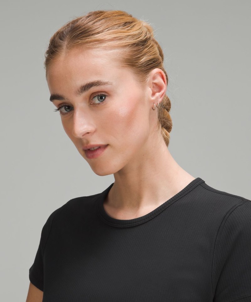 Lululemon All It Takes Ribbed Nulu T-Shirt Black Online Outlet Sale