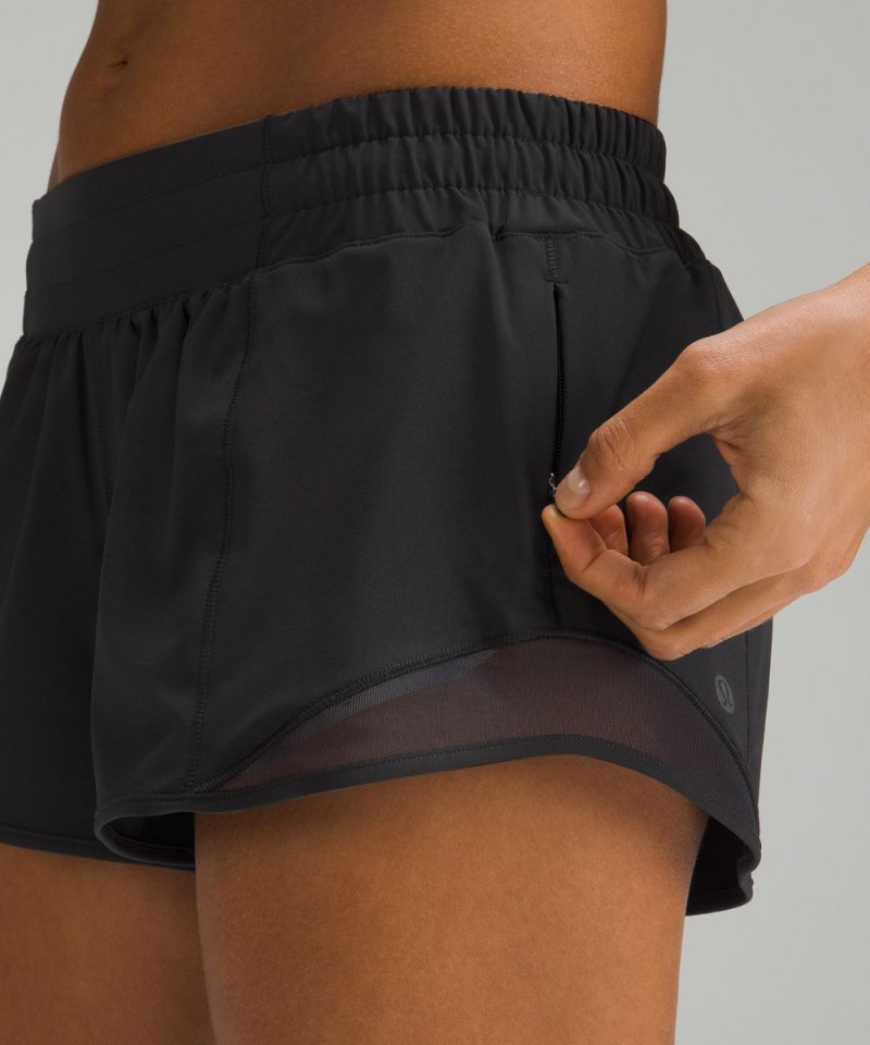 Lululemon Hotty Hot Low-Rise Lined Short 2.5" Black Online Outlet Sale
