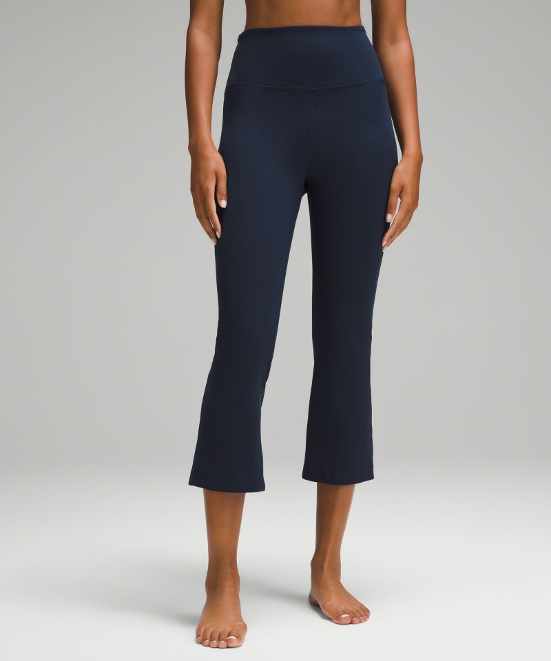 Lululemon Groove Super-High-Rise Crop 23" *Nulu True Navy Online Outlet Sale