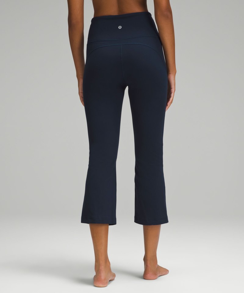 Lululemon Groove Super-High-Rise Crop 23" *Nulu True Navy Online Outlet Sale
