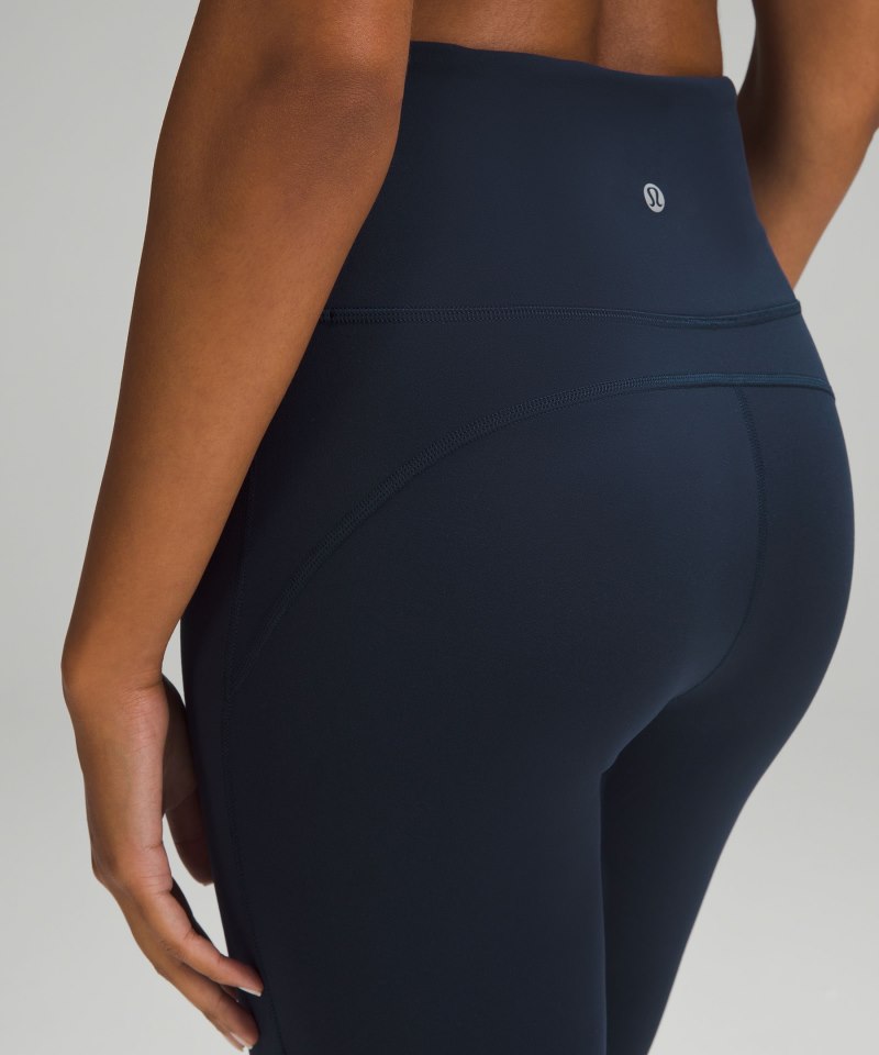 Lululemon Groove Super-High-Rise Crop 23" *Nulu True Navy Online Outlet Sale