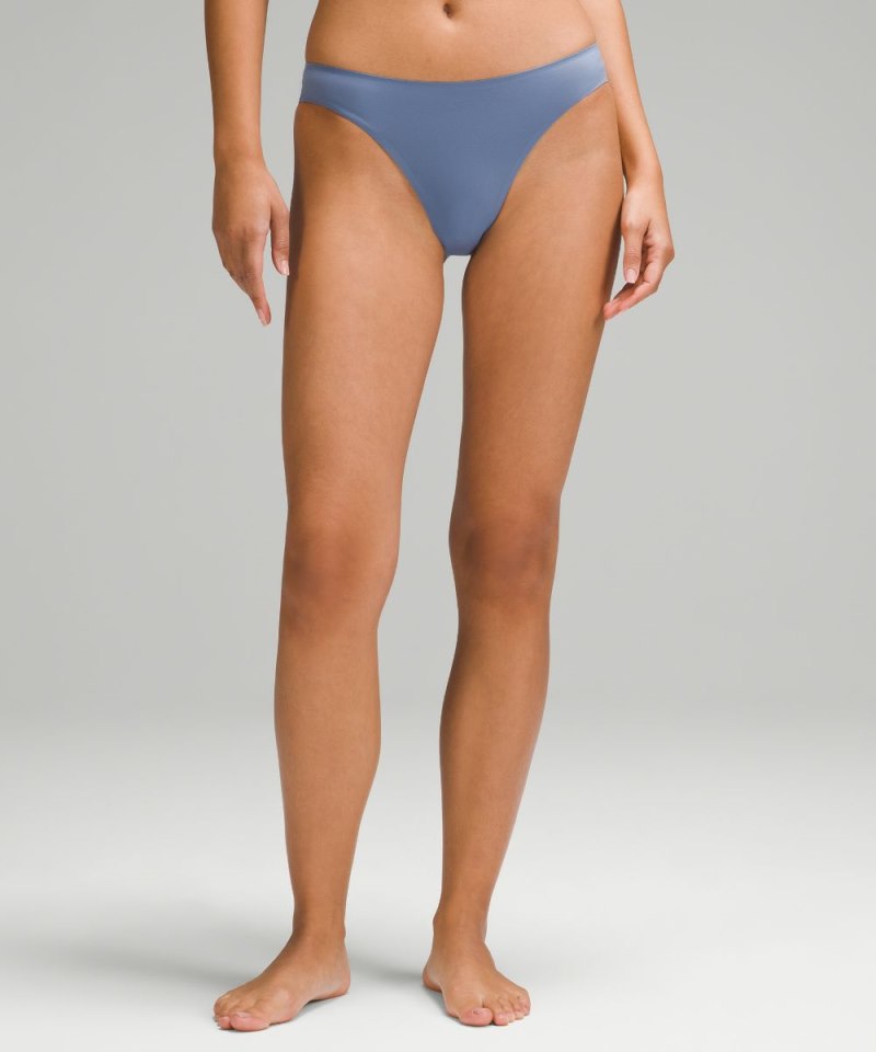 Lululemon Wundermost Ultra-Soft Nulu Mid-Rise Bikini Underwear Oasis Blue Online Outlet Sale