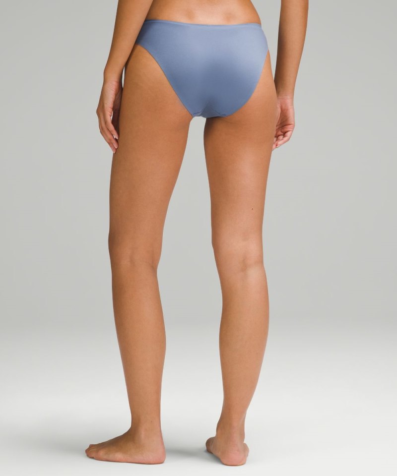 Lululemon Wundermost Ultra-Soft Nulu Mid-Rise Bikini Underwear Oasis Blue Online Outlet Sale
