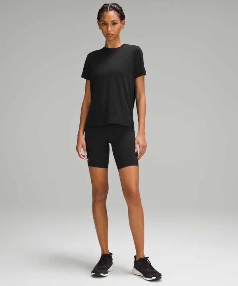 Lululemon Ultralight Hip-Length T-Shirt Black Online Outlet Sale