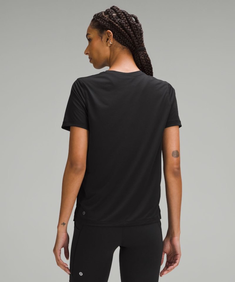 Lululemon Ultralight Hip-Length T-Shirt Black Online Outlet Sale