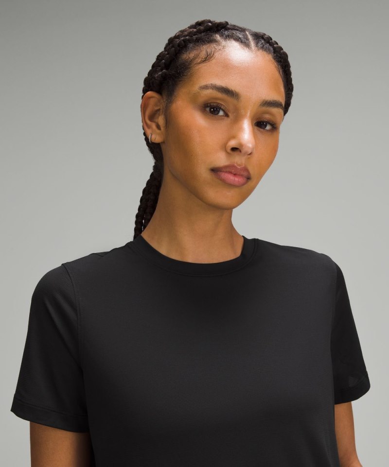 Lululemon Ultralight Hip-Length T-Shirt Black Online Outlet Sale