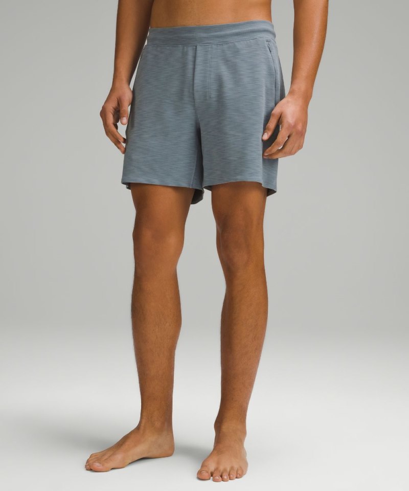 Lululemon Balancer Short 6" Heathered Belgian Blue Online Outlet Sale