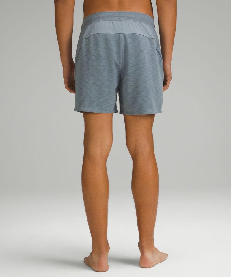 Lululemon Balancer Short 6" Heathered Belgian Blue Online Outlet Sale