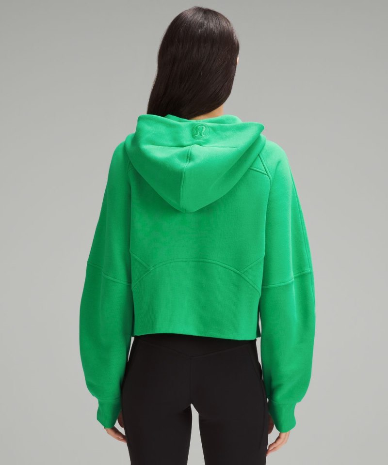 Lululemon Scuba Oversized Half-Zip Hoodie Green Punch Online Outlet Sale