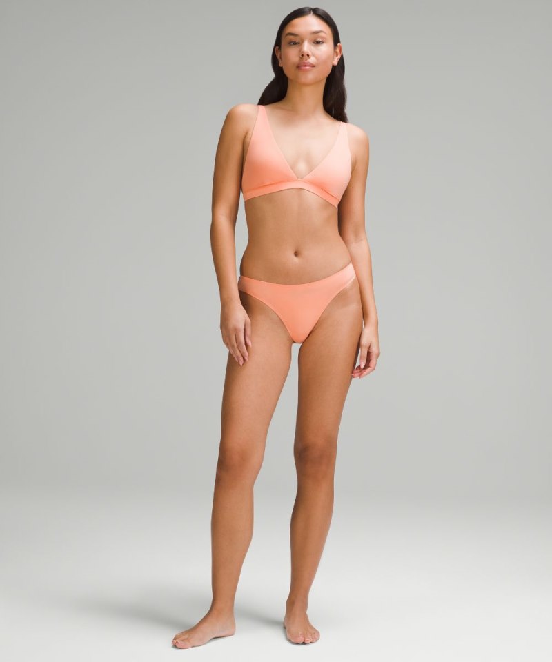 Lululemon Wundermost Ultra-Soft Nulu Mid-Rise Bikini Underwear Coral Kiss Online Outlet Sale