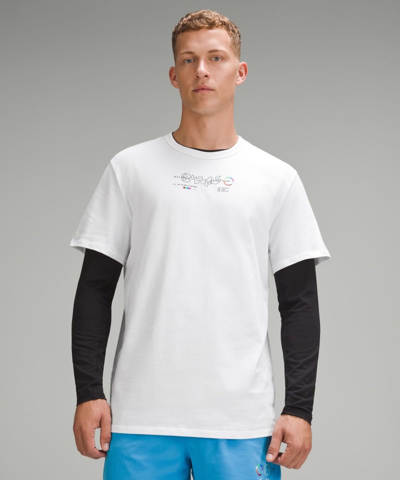 Lululemon Cotton Jersey T-Shirt *Pride White Online Outlet Sale