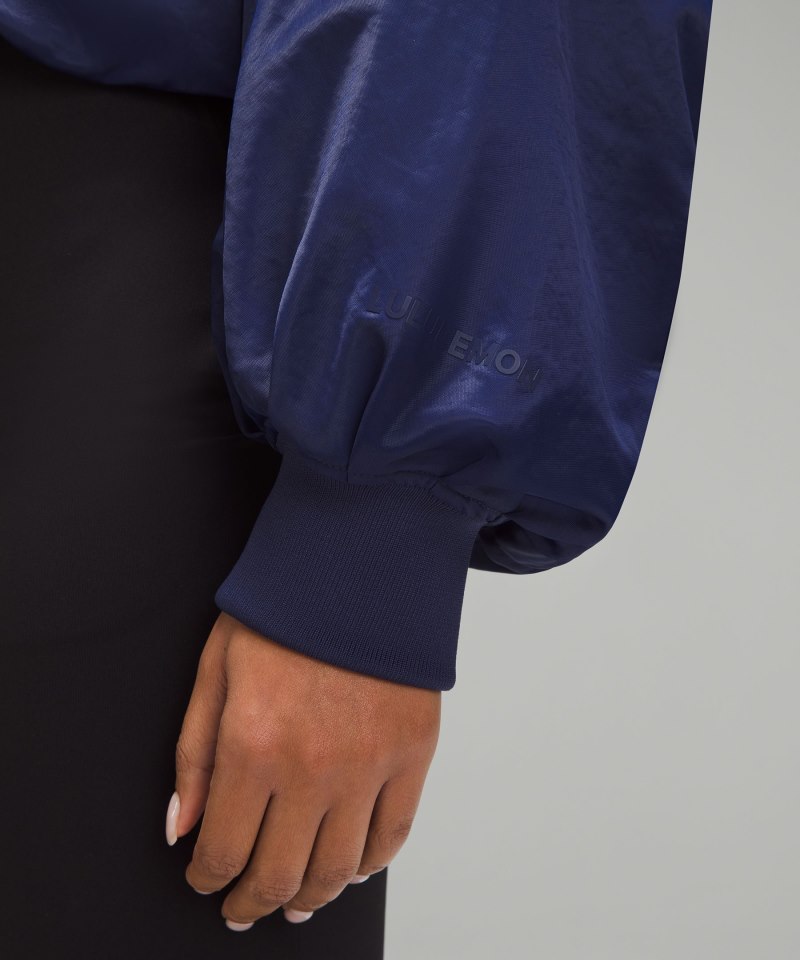 Lululemon Insulated Ruched Bomber Jacket Night Sea Online Outlet Sale