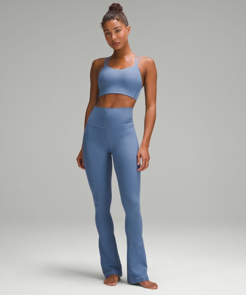 Lululemon lululemon Align™ Ribbed Mini-Flare Pant *Extra Short Oasis Blue Online Outlet Sale