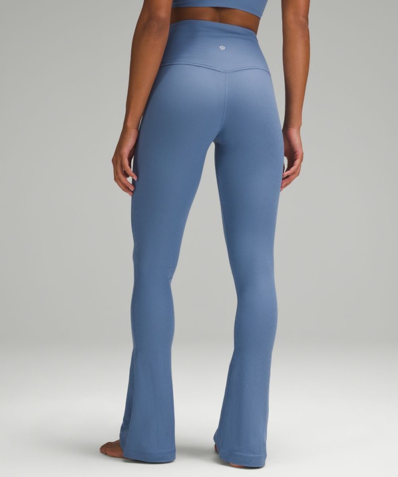 Lululemon lululemon Align™ Ribbed Mini-Flare Pant *Extra Short Oasis Blue Online Outlet Sale