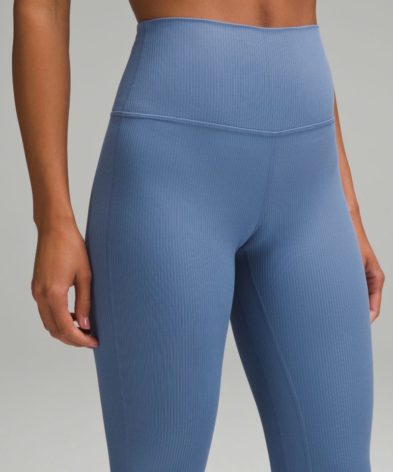 Lululemon lululemon Align™ Ribbed Mini-Flare Pant *Extra Short Oasis Blue Online Outlet Sale