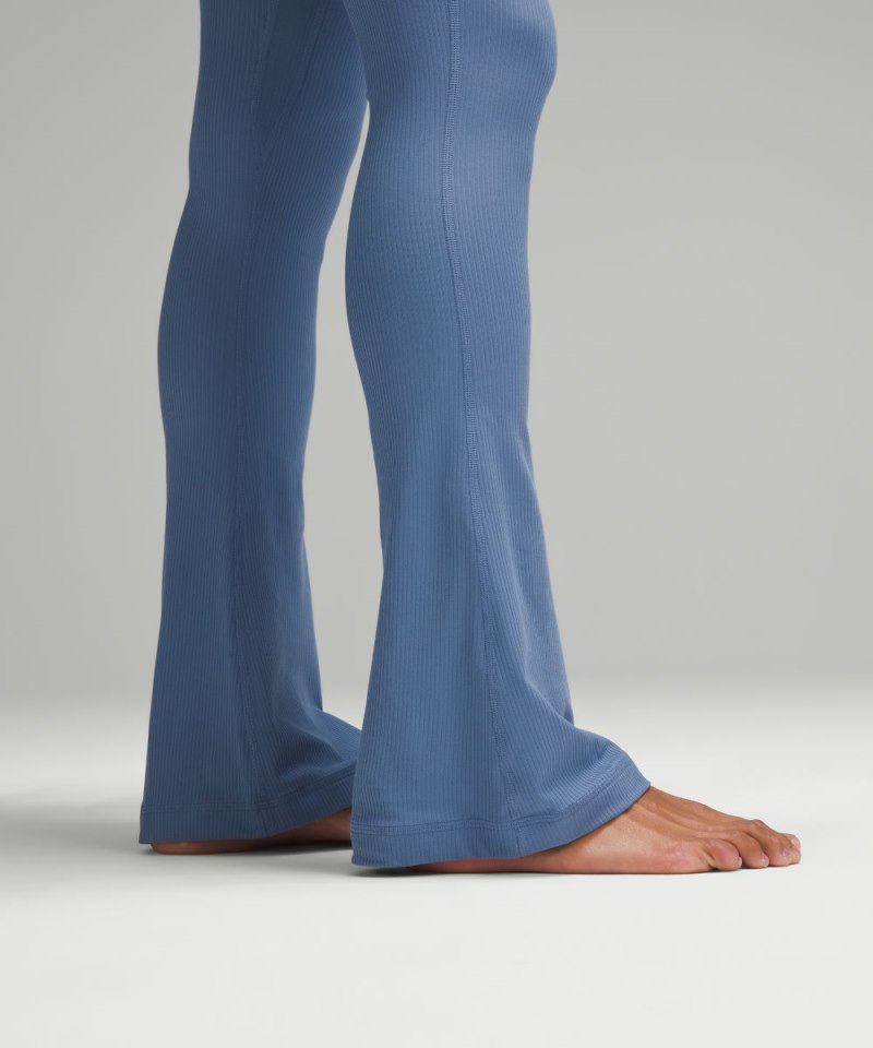 Lululemon lululemon Align™ Ribbed Mini-Flare Pant *Extra Short Oasis Blue Online Outlet Sale