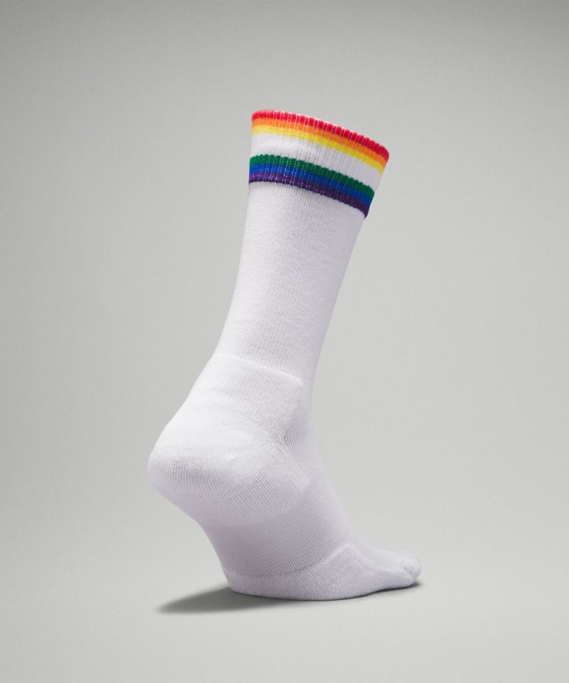 Lululemon Men's Daily Stride Comfort Crew Sock White Online Outlet Sale