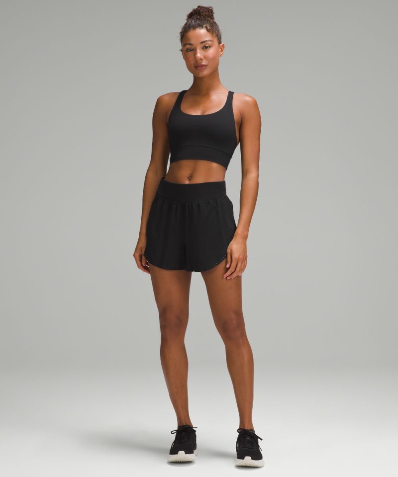 Lululemon Fast and Free Reflective High-Rise Classic-Fit Short 3" Black Online Outlet Sale