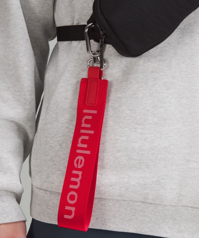 Lululemon Never Lost Keychain Lulu Red / White Online Outlet Sale