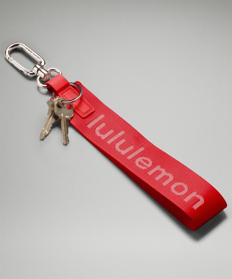 Lululemon Never Lost Keychain Lulu Red / White Online Outlet Sale