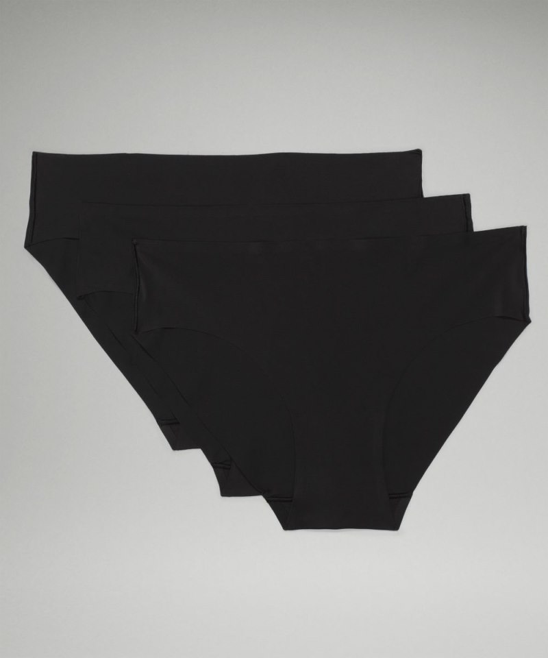 Lululemon InvisiWear Mid-Rise Bikini Underwear *3 Pack Black Online Outlet Sale