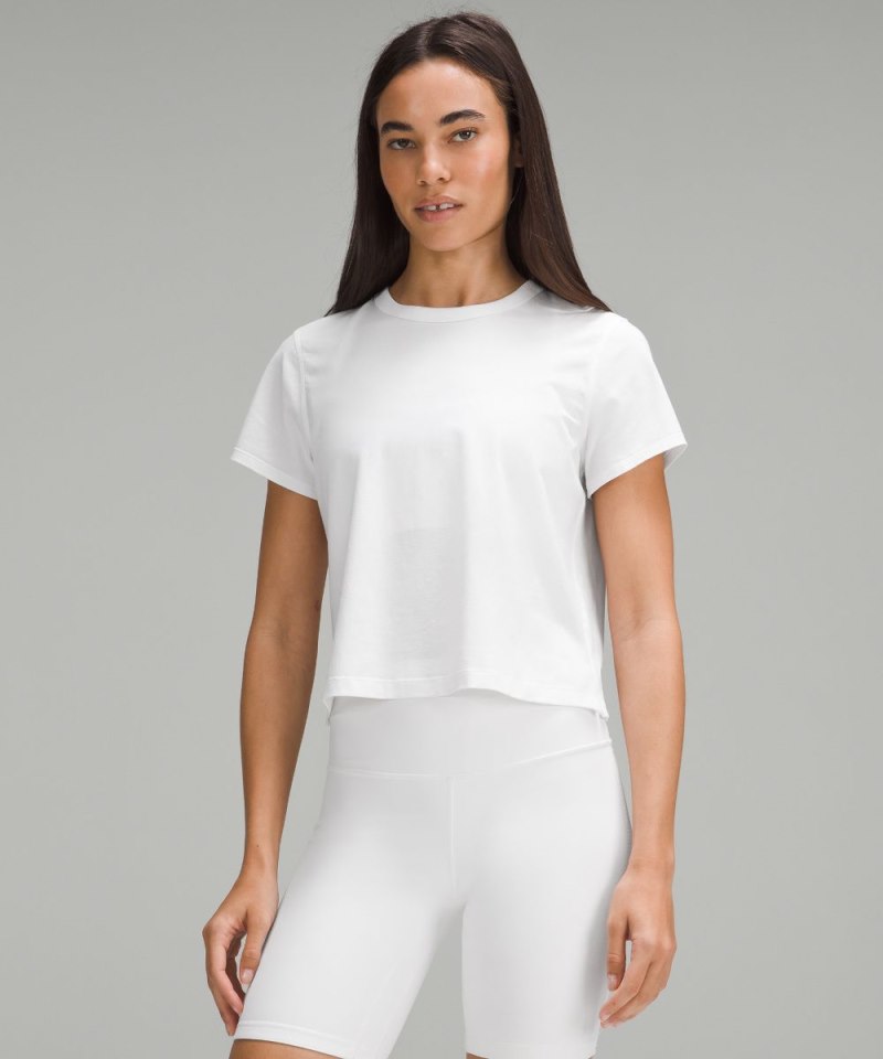 Lululemon Classic-Fit Cotton-Blend T-Shirt White Online Outlet Sale