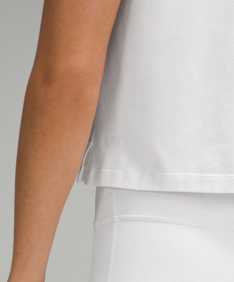 Lululemon Classic-Fit Cotton-Blend T-Shirt White Online Outlet Sale