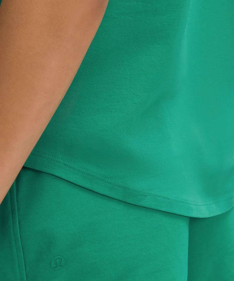 Lululemon Love Curved-Hem Crewneck T-Shirt Cascadia Green Online Outlet Sale