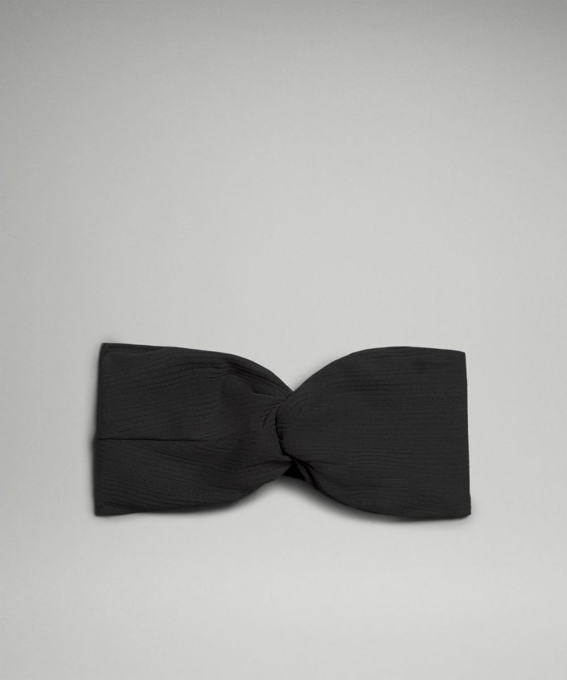 Lululemon Women's Ribbed Nulu Twist-Front Headband Black Online Outlet Sale