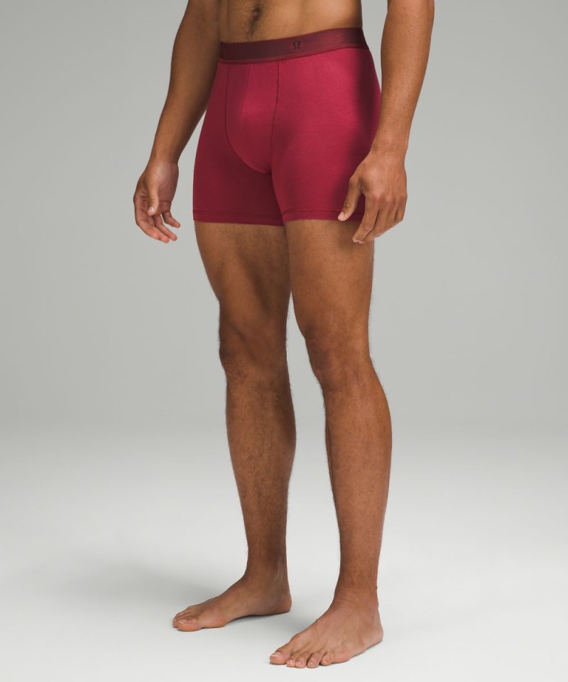Lululemon Always In Motion Mesh Boxer 5" Gamay Red Online Outlet Sale