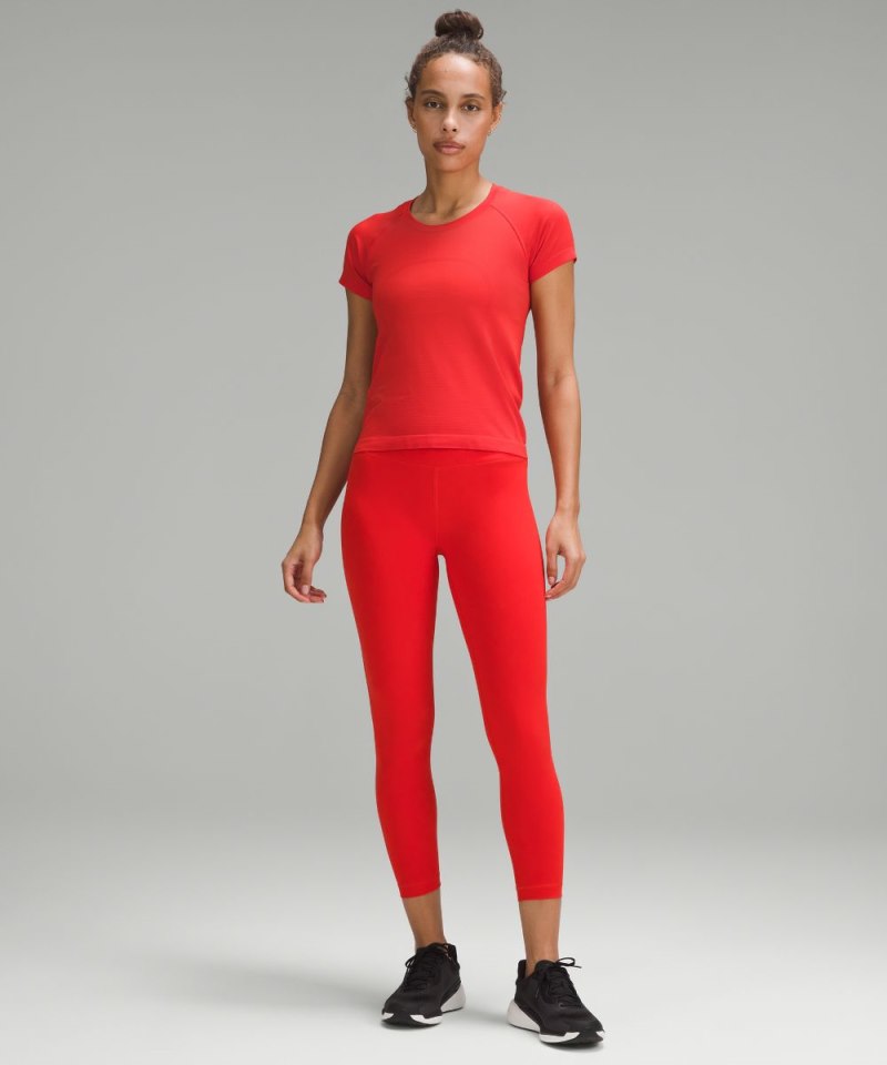 Lululemon Wunder Train High-Rise Tight 25" Hot Heat Online Outlet Sale