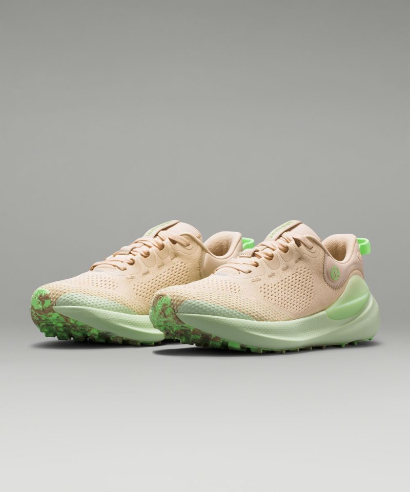 Lululemon beyondfeel Men's Trail Running Shoe Pale Linen / Light Avocado / Green Freeze Online Outlet Sale
