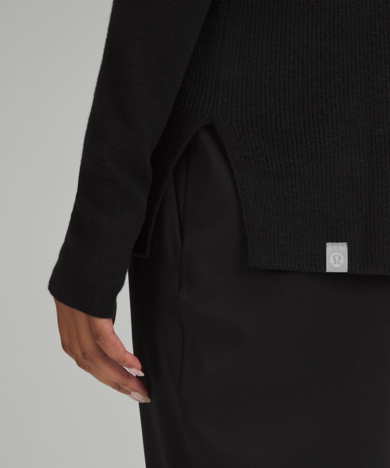 Lululemon Take It All In Cotton-Blend Sweater Black Online Outlet Sale