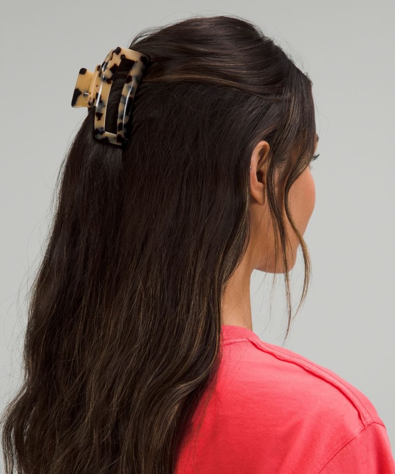 Lululemon Large Claw Hair Clip Golden Sand / Black Online Outlet Sale
