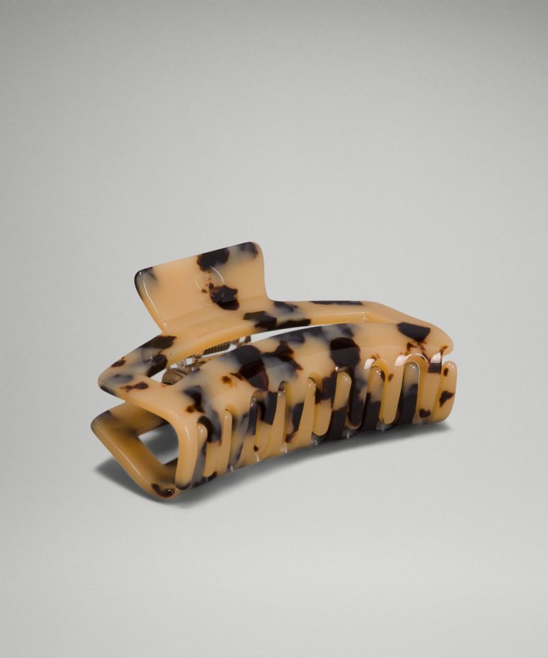 Lululemon Large Claw Hair Clip Golden Sand / Black Online Outlet Sale
