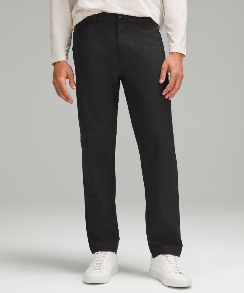 Lululemon ABC Relaxed-Fit 5 Pocket Pant 32"L *Warpstreme Black Online Outlet Sale