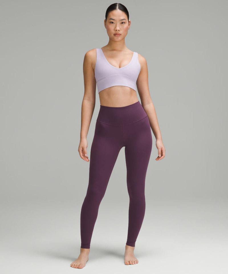 Lululemon lululemon Align™ V-Neck Bra *Light Support, A / B Cup Lilac Ether Online Outlet Sale