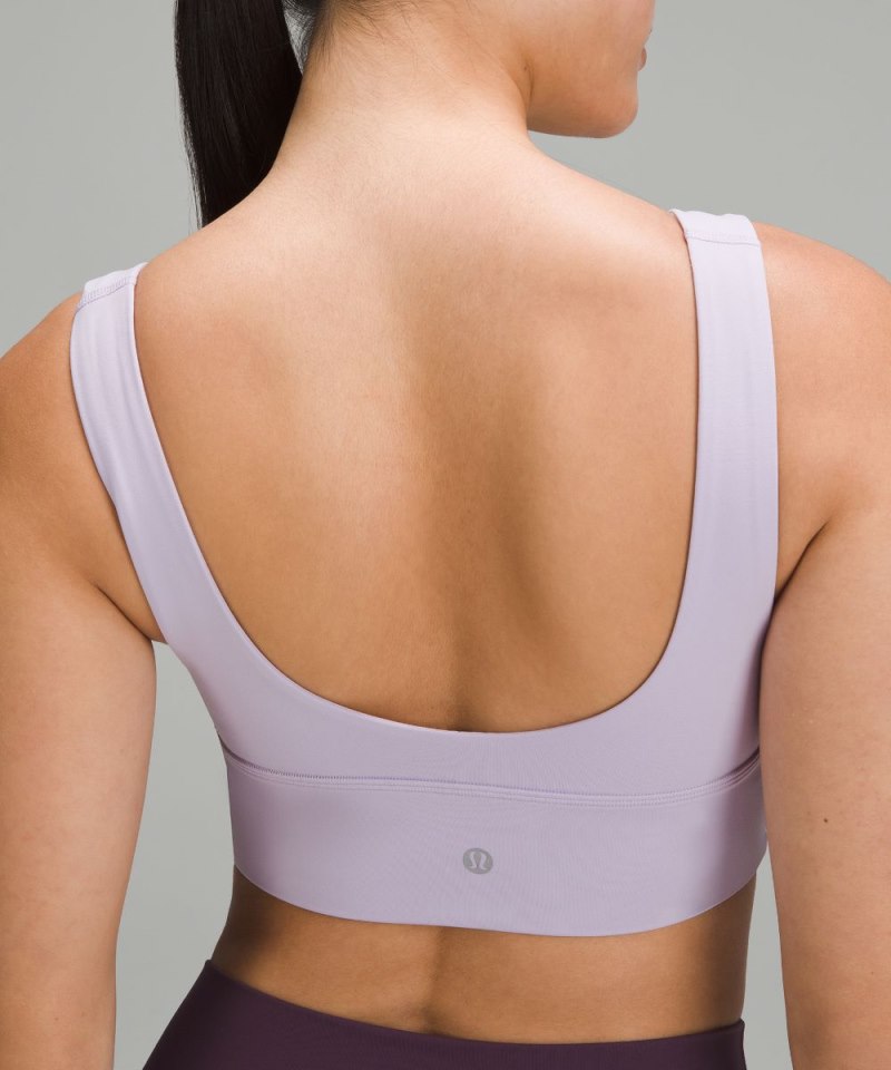 Lululemon lululemon Align™ V-Neck Bra *Light Support, A / B Cup Lilac Ether Online Outlet Sale