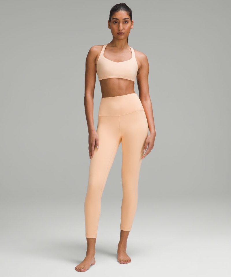 Lululemon Free to Be Bra - Wild *Light Support, A / B Cup Peach Bellini Online Outlet Sale