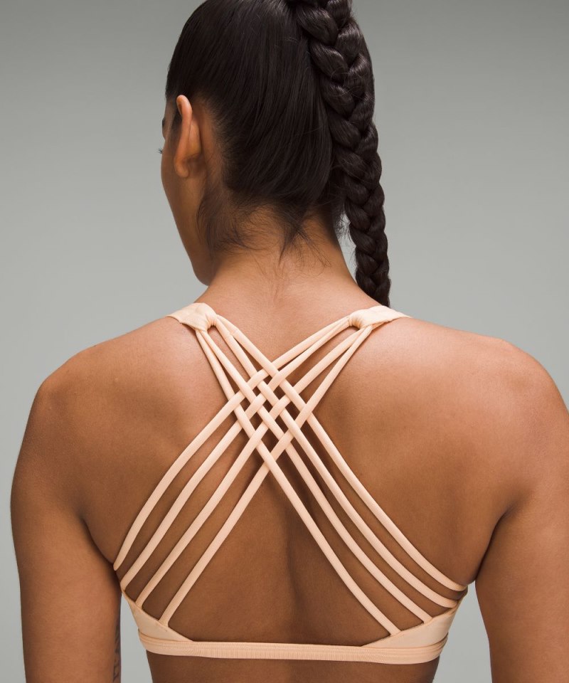 Lululemon Free to Be Bra - Wild *Light Support, A / B Cup Peach Bellini Online Outlet Sale